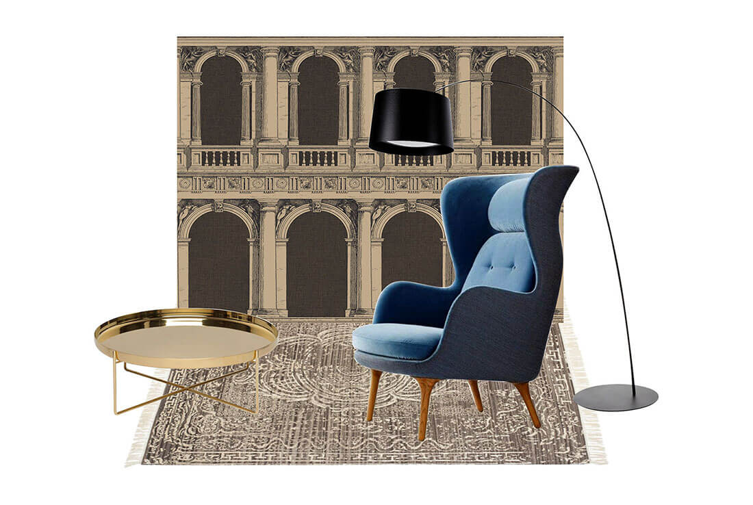 Elegant styling per living room by Marianna Milione designer