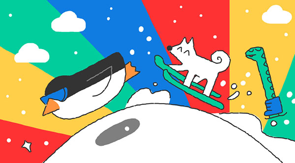 I Doodle Google per le Olimpiadi Invernali 2018, giorno 1