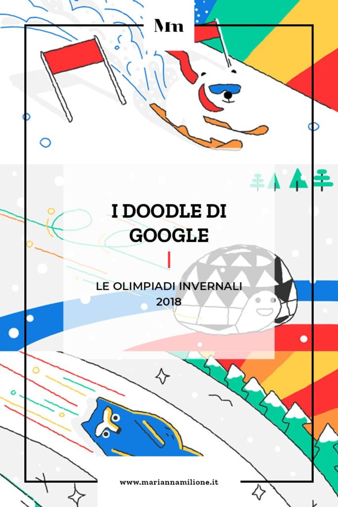I Doodle Google per le Olimpiadi Invernali 2018. Dal blog di Marianna Milione